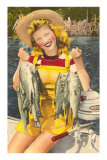 Buy Blonde with Fish at AllPosters.com