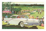 Fifties Cars on Golf Course