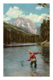 Buy Fisherman in River at AllPosters.com