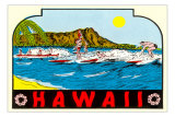 Buy Hawaii, Surfers at Diamond Head at AllPosters.com
