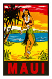 Buy Maui, Hula Girl, Hawaii at AllPosters.com
