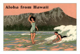 Buy Aloha from Hawaii, Old Fashioned Surfers at AllPosters.com