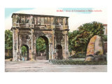 Arch of Constantine and Meta Sudans Fountain, Rome