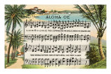 Buy Aloha Oe Music, Lyrics at AllPosters.com