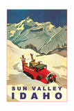 Buy Sun Valley, Idaho, Vintage Truck with Skiers at AllPosters.com