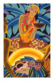 Buy Hawaiian Woman at Luau, Graphics at AllPosters.com