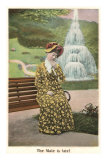 The Male is Late, Lady on Park Bench