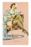 Sitting Pretty, Lady with Ukulele