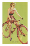Buy Free-Wheeling, Blonde on Bike at AllPosters.com
