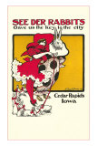 Buy See Der Rabbits, Cedar Rapids, Iowa at AllPosters.com