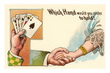 Which Hand Would You Prefer to Hold? Poker Poster
