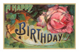 A Happy Birthday, Vintage Rose