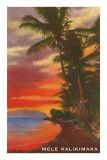 Buy Mele Kalikimaka, Sunset on Lagoon at AllPosters.com