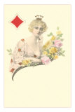 Queen of Diamonds Poker Poster