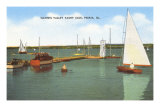 Yacht Club, Peoria, Illinois Premium Poster
