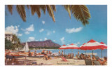 Buy Waikiki Beach and Diamond Head, Hawaii at AllPosters.com