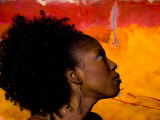 Woman's Colorful Profile, Cameroon
