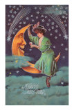 A Happy New Year, Victorian Lady on Moon