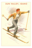 Buy Sun Valley, Idaho, Cross Country Skier at AllPosters.com