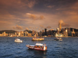 Skyline of Hong Kong Island from the Kowloon Side, China