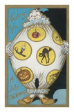 Clown with Halloween Motifs