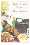Buy April Showers Bring May Flowers, Happy Gardening at AllPosters.com