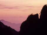 Buy Silhouette of Huangshan Peaks, Anhui, China at AllPosters.com