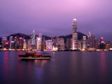Hong Kong Skyline with Victoris Peak, China