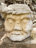 Carved Sculptures, Maya Ruins, Copan, Honduras