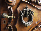 Buy Traditional Wooden Door and Handle, Montevideo, Uruguay at AllPosters.com