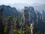 Buy Forested Sandstone Pinnacles, Zhangjiajie National Forest Park, Hunnan, China at AllPosters.com