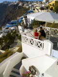 Mountain Cliffs of Fira, Santorini, Greece