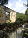 Tourists at Anna Berg Sugar Mills, St. Johns, US Virgin Islands