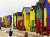 Buy Colorful Changing Houses, False Bay Beach, St James, South Africa at AllPosters.com