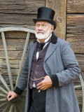 Buy Man in beaver top hat, Fort Nisqually Living History Museum, Tacoma, Washington State, USA at AllPosters.com