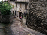 Steep Medieval Walkway, Assisi, Umbria, Italy