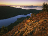 Sunrise from Mt. Constitution, Moran State Park, Orcas Island, Washington, USA