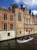Medieval Architecture along the Canals of Brugge, Belgium
