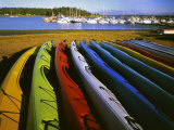 Sea Kayaks, Fisherman Bay, Lopez Island, Washington, USA