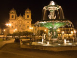 Night Shot of Plaza De Armas, Cusco, Peru