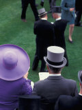 Formally dressed race patrons, Royal Ascot, England