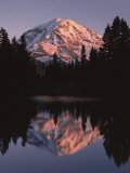 Mt. Rainier at sunset from Eunice Lake, Mt. Rainier National Park, Washington, USA