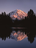 Mt. Rainier at sunset from Eunice Lake, Mt. Rainier National Park, Washington, USA