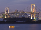 Rainbow Bridge at Dusk, Odaiba, Tokyo, Japan