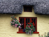 Thatched Cottage with Red Window, Adare, Limerick, Ireland
