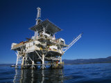 Offshore Oil and Gas Rig in the Pacific Ocean