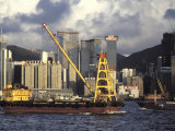 Hong Kong. Harbor View and Skyline Showing Economic Boom