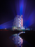 Apollo 11 Sits on its Launchpad the Night before Liftoff to the Moon