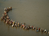 Buy Women in Line with Baskets Fishing in Kosi Bay at AllPosters.com