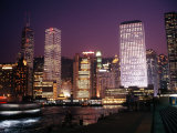 Night Scene of the Central District of Hong Kong